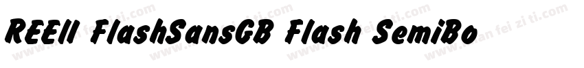 REElI FlashSansGB Flash SemiBold字体转换